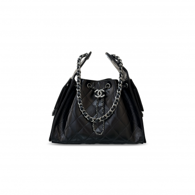 CHANEL 25 SMALL HANDBAG OIL-WAXED CALFSKIN AS5293 (30*26*14cm)